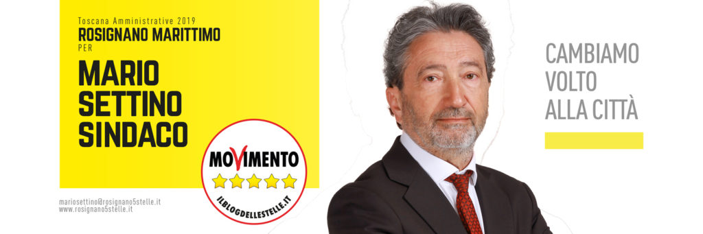 mario settino candidato sindaco m5s rosignano marittimo