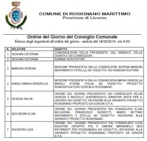 Consiglio comunale sul Rigassificatore Edison