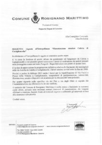 risposta interrogazione caletta manutenzione strade