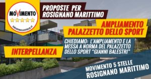 mozione m5s palazzetto sport gianni balestri