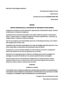 mozione referendum parcheggio pineta Marradi
