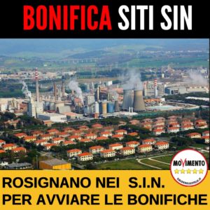 Mozione inserimento Rosignano marittimo nei SIN per le bonifiche