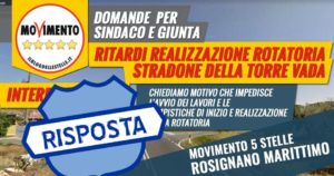 risposta interpellanza m5s stradone della torre vada