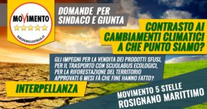 interpellanza sugli impegni al contrasto dei cambiamenti climatici