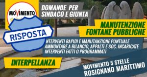 risposta interpellanza manutenzione fontane