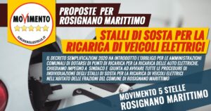 mozione m5s stalli pubblici ricarica veicoli elettrici