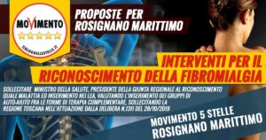 mozione m5s rosignano riconoscimento fibromialgia