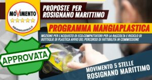 mozione m5s approvata eco compattaori a Rosignano marittimo
