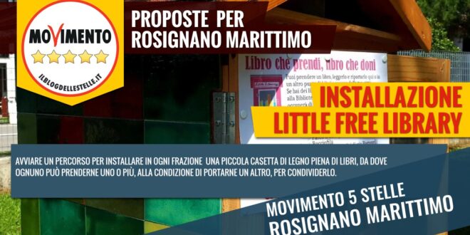Approvata la proposta casette Free Little Library in ogni frazione di Rosignano Marittimo