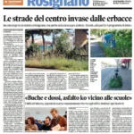 Rosignano marittimo erba alta sfalcio degrado urbano